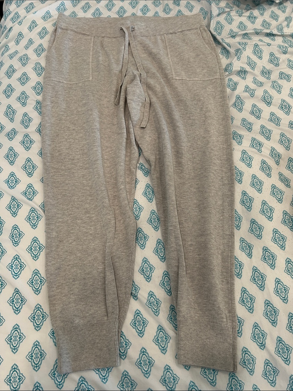 J. Crew Women's Heather Gray Track Joggers NWT - Picture 2 of 14